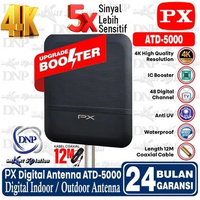 PX ATD-5000 Antena TV Digital Indoor Outdoor Booster Antena TV Digital STB TV Digital Tabung Antena