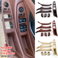RHD Right Driver Car Interior Door Handle Armrest Panel Pull Trim Cover Set For BMW 5 Series F10 F11 520i 523i 525i 528i 530i