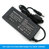 65W 19V 3.42A 5.52.5mm AC Laptop Adapter Charger for ASUS X401A X550C A450C Y481 X501LA X551C V85 A52F X555 A35L TOSHIBA GATEWAY