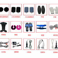 DDS Massage Apparatus Accessories Massage Probe Meridian Brush Back Plate Gloves Slippers Chest