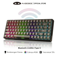 Magegee Mechanical Keyboard Wireless Bluetooth 2.4G  3 Models RGB Lights Crystal axis Light84