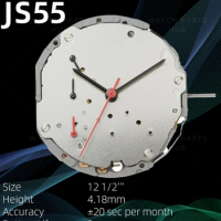 New Miyota JS55 Watch Movement Citizen Genuine Original Quartz Mouvement Automatic Movement 6 Hands Date At 3:00 Watch Parts