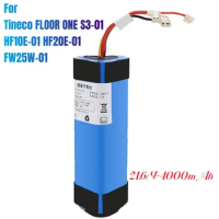 100%Original 4000mAh For Tineco FLOOR ONE 1.0 FW25M-01 FW25W-01 FW09010ECN HF10E-01 HF20E-01 S3-01 Vacuum Cleaner Battery
