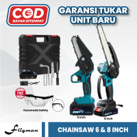Cordless Chainsaw 6 Inch | Mesin Gergaji Electric | Mesin Potong Baterai