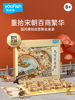 廠家直銷Yaofish大宋百商圖兒童益智桌游宋朝模擬經營聚會親子禮物玩具8+-時尚精品