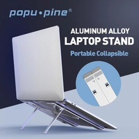 Popupine Laptop Stand Multiple Height Adjustable Aluminum Stand Office Gaming Laptop Stand Portable Laptop Stand