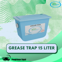 Grease Trap 15 Liter - Biru, Perangkap minyak Grease