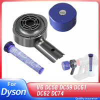 Motor Rear Cover/Motor Back Cover &amp; Filter Replacement for Dyson V6 DC58 DC59 DC61 DC62 DC74 Vacuum Cleaner Accessories