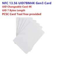 13.56mhz NFC UID7B4K S70 0 Block Writable 7 Byte UID Changeable Rewritable Gen3 RFID Card Chinese Magic Card