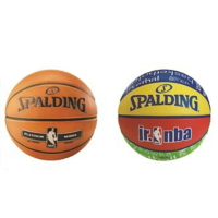 【SPALDING】 斯伯丁 NBA Jr. 兒童球系列 籃球 /個 銀 SPA83568、彩色 SPA83047