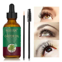 60ml Hair Growth Castor Oil Organic Cold-Pressed Volumizing Strengthener Eyebrows Growth Prevents Skin Aging Hair Care Products