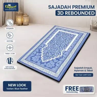 Elephant Hampers Lebaran Sajadah Premium 3D Rebounded Free Tas Emerald