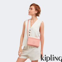 『千層包』Kipling 草莓奶茶粉單肩隨身斜背包-RIRI
