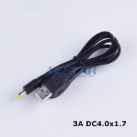 3A USB charging DC power plug cable USB convert to 4.0*1.7mm / DC 4017 Jack with cord connector cable 2pin