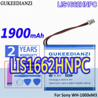 GUKEEDIANZI Battery LIS1662HNPC (SP 624038) (WH1000xM3) 1900mAh For Sony WH-1000xM3 WH-1000MX4 WH-CH710N/B WH-XB900 WH-XB900N