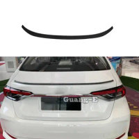 Rear Trunk Spoiler Wing Cover Trim For Toyota Corolla Altis 2019 2020 2021 2022 Car Accessories Carbon Fiber Exterior Decoration