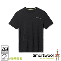 【SmartWool 美國 塗鴉短Tee/黎明昇起《黑》】SW016987/排汗衣/機能衣/短T