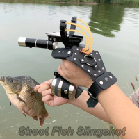 Professional Fishing Slingshot Outdoor Fish Shooting Equipment Set With Fishing Wheel Fish Dart Shooting Fishing Crossbow