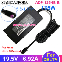 Original For DELTA ADP-135NB B 19.5V 6.92A 135W Power Adapter For ACER NITRO 5 AN515-54 Series N18C3 PA-1131-26 Laptop Charger