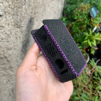 Soft Case Powerbank R 233/234 Motif Aztec Hitam Benang UnguPouch Sleeve R 233/234 Series Bahan Kulit