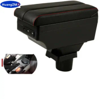 For Mitsubishi Attrage Armrest box double layer with usb interface