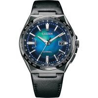 CITIZEN 星辰 千彩之海 限量 時尚鈦金屬光動能電波萬年曆手錶-男錶(CB0215-18L)42.5mm