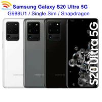 Samsung Galaxy S20 Ultra 5G G988U1 6.9" RAM 12/16GB 128/512GB ROM Octa Core Snapdragon NFC Original Unlocked Android Cellphone
