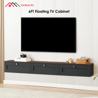 Furniture Art Modern Farmhouse Wall Mounted TV Cabinet/4 & 5 & 6 Feet Tv cabinet/Hanging TV Cabinet/