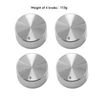 MENSI 4Pcs Alloy Zinc Rotary Switches Round Knob Gas Stove Burner Oven Kitchen Parts Handles For Cooker