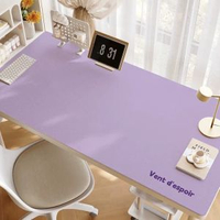 全城熱賣 - ins風桌面保護墊學習辦公室宿舍書桌面墊子化妝臺麵防水電腦桌布Y紫羅蘭【桌墊pvc】60cm*140cm【默認發直角】