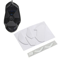 1Set Mouse Skates Glide Feet Pads Mouse Feet Sticker for logitech G402 Mouse White Rounded Curved Edges Mouse Feet