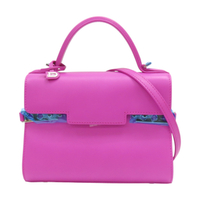 【二手名牌BRAND OFF】Delvaux德爾沃 粉紅色 牛皮 Delvaux Tempete PM 肩背包