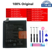 100% Original Replacement Battery For OnePlus 1 2 3 1+ One Plus 3 3T 5 5T 6 6T 7 7T 8 7Plus 7Pro 8Pro Pro Plus Phone Bateria