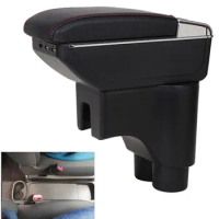 For Toyota Passo armrest box USB Charging heighten Double layer central Store content cup holder ashtray accessories