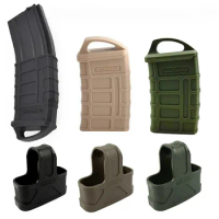 Tactical M4/M16 Fast Magazine Rubber Holster 5.56 Mag Bag Sleeve Rubber Slip Cover Gun Airsoft Cartridge Hunting Accessories