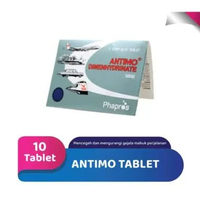 1 PCS ANTIMO TABLET DAN SIRUP DEWASA/ANAK MENGATASI MABUK PERJALANAN (10 TABLET) | ANTIMO ANAK JERUK
