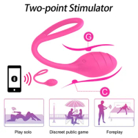 Wireless G Spot Vibrator for Women Couples APP Remote Control Wearable Vibrating Egg Female Panties with Penis Ring Sex Toys