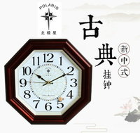 靜音掛鐘客廳辦公現代創意鐘表圓形時鐘簡約八角掛表時尚石英鐘表
