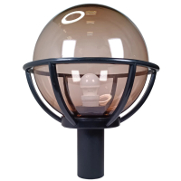 【彩渝】250MM 3英吋底座 PMMA 庭園燈(戶外球形庭園燈 球形燈罩 觀景燈 造景燈 可搭LED)