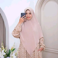Ayuri - Gamis Rayon Set Kerudung Khimar Premium Luna Gamis + Khimar Caramel Latte