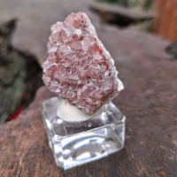 Hematite-Included Amethyst Quartz (Druzy Formation) with natural iron oxide veining, suspect Auralit
