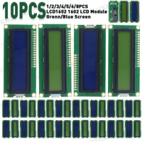 1-10PCS LCD1602 1602 LCD Module IIC I2C HD44780 Liquid Crystal Display Module 5V 16x2 Character Blue Green Screen for Arduino