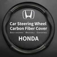 Vỏ Bảo Vệ Vô Lăng Honda, Vỏ Logo Sợi Carbon, Dành Cho Freed, Brio, City, Civic, CRV, HRV, BRV, Jazz,