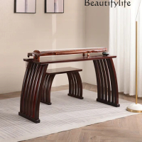 Simple Retro Rosewood Rosewood Paiono Table Chinese Style Solid Wood Desk Book Stool Zen Guzheng Table