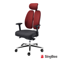 【SingBee欣美】TANGO 601-CL-02 高級雙背椅-人體工學椅/頭枕/主管椅/辦公椅/電腦椅