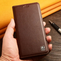 Napa Genuine Leather Case For Realme 5 6 7 8 9 10 11 Pro Plus X XT X2 X3 SuperZoom Business Phone Cover Cases
