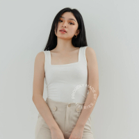[ HYERIES ] Ruth Tank / Square tanktop wanita / Tank top kotak / Square neck top / Bodysuit tank / A