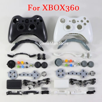 1Set Full Housing Shell and Buttons For Xbox360 Wireless Controller Case Cover Kit Thumbsticks For Xbox 360 Gamepad