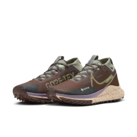 【NIKE 耐吉】越野鞋 慢跑鞋 男鞋 運動鞋 防潑水 REACT PEGASUS TRAIL 4 GTX 可可棕 HF5707-201