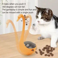 Mainan Interaktif Hewan Bentuk Angsa / Pet Feeder Interaktif Kucing Anjing Angsa Lucu / Cat Teaser